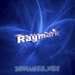 raymark in Plasma style - 3D name wallpaper