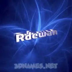 rdewan in Plasma style - 3D name wallpaper