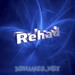 rehad in Plasma style - 3D name wallpaper
