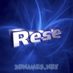 rese in Plasma style - 3D name wallpaper