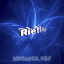 rielle in Plasma style - 3D name wallpaper