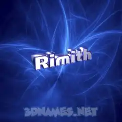 rimith in Plasma style - 3D name wallpaper