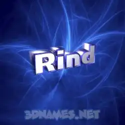 rind in Plasma style - 3D name wallpaper