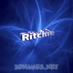 ritchie in Plasma style - 3D name wallpaper