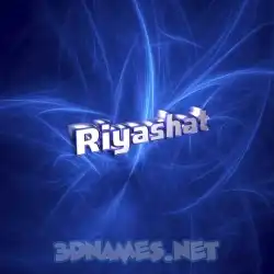 riyashat in Plasma style - 3D name wallpaper