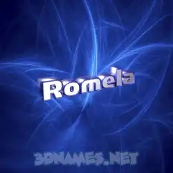 romela in Plasma style - 3D name wallpaper