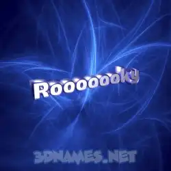 rooooooky in Plasma style - 3D name wallpaper