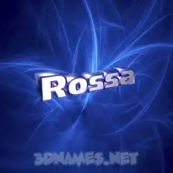rossa in Plasma style - 3D name wallpaper