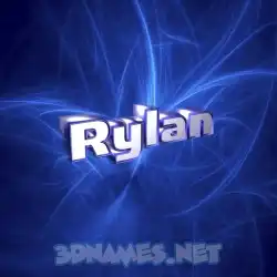 rylan in Plasma style - 3D name wallpaper