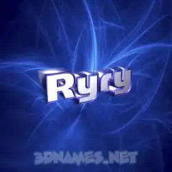 ryry in Plasma style - 3D name wallpaper