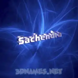sachendra in Plasma style - 3D name wallpaper