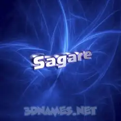 sagare in Plasma style - 3D name wallpaper