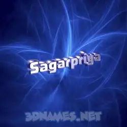 sagarpriya in Plasma style - 3D name wallpaper