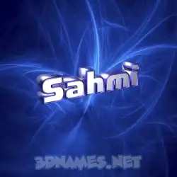 sahmi in Plasma style - 3D name wallpaper
