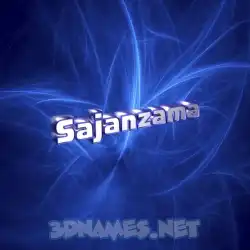 sajanzama in Plasma style - 3D name wallpaper