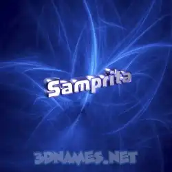samprita in Plasma style - 3D name wallpaper