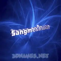 sangmeshwar in Plasma style - 3D name wallpaper