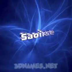 saoirse in Plasma style - 3D name wallpaper