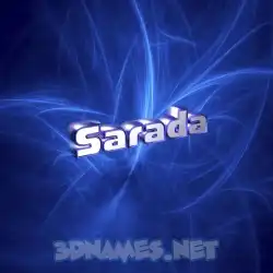 sarada in Plasma style - 3D name wallpaper