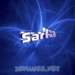 sarla in Plasma style - 3D name wallpaper
