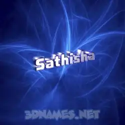 sathisha in Plasma style - 3D name wallpaper