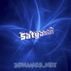 satyasai in Plasma style - 3D name wallpaper