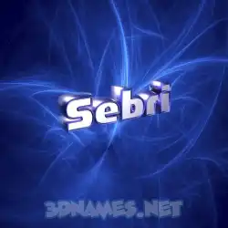 sebri in Plasma style - 3D name wallpaper
