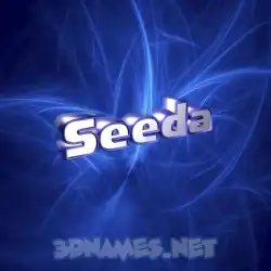 seeda in Plasma style - 3D name wallpaper