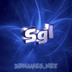 sgl in Plasma style - 3D name wallpaper