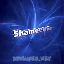 shameema in Plasma style - 3D name wallpaper