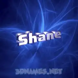 shane in Plasma style - 3D name wallpaper