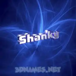 shanky in Plasma style - 3D name wallpaper