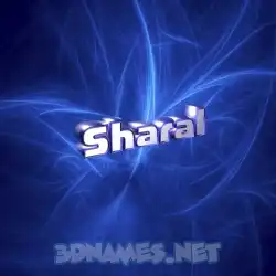 sharal in Plasma style - 3D name wallpaper