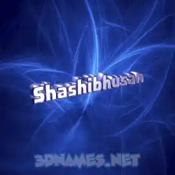shashibhusan in Plasma style - 3D name wallpaper