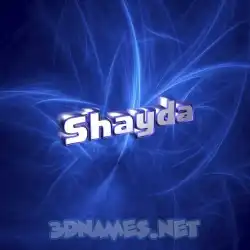 shayda in Plasma style - 3D name wallpaper