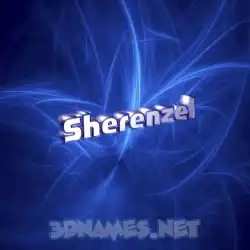 sherenzel in Plasma style - 3D name wallpaper