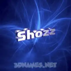 shozz in Plasma style - 3D name wallpaper