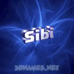 sibi in Plasma style - 3D name wallpaper