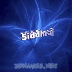 siddhraj in Plasma style - 3D name wallpaper