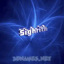 sighrith in Plasma style - 3D name wallpaper