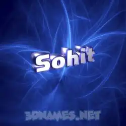 sohit in Plasma style - 3D name wallpaper