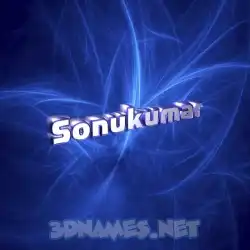 sonukumar in Plasma style - 3D name wallpaper