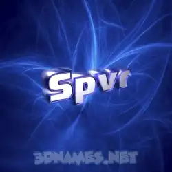 spvr in Plasma style - 3D name wallpaper