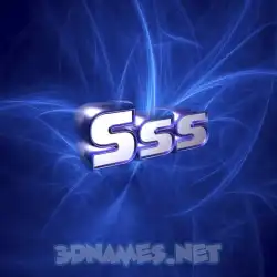 sss in Plasma style - 3D name wallpaper