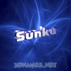 sunku in Plasma style - 3D name wallpaper