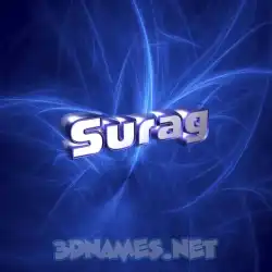 surag in Plasma style - 3D name wallpaper