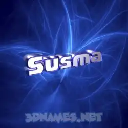 susma in Plasma style - 3D name wallpaper
