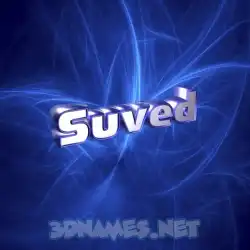 suved in Plasma style - 3D name wallpaper
