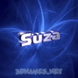 suza in Plasma style - 3D name wallpaper