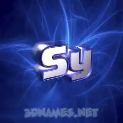 sy in Plasma style - 3D name wallpaper